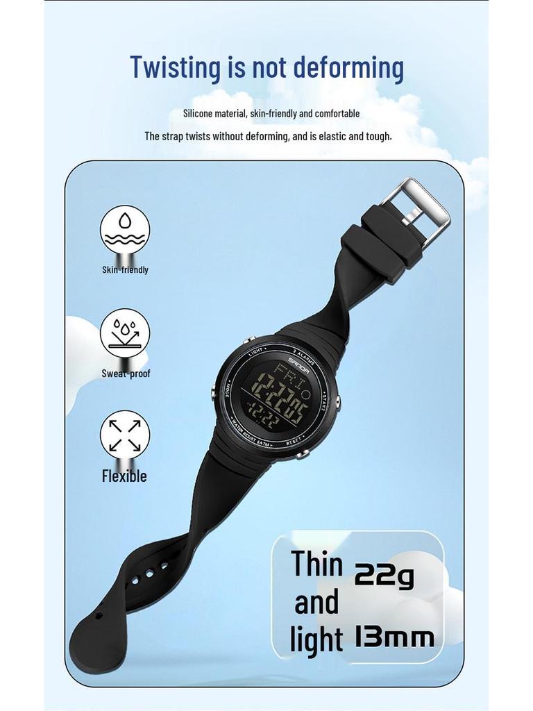 Sanda Waterproof Multifunction Luminous Sports Watch - Unisex Outdoor Fashion with Alarm Clock