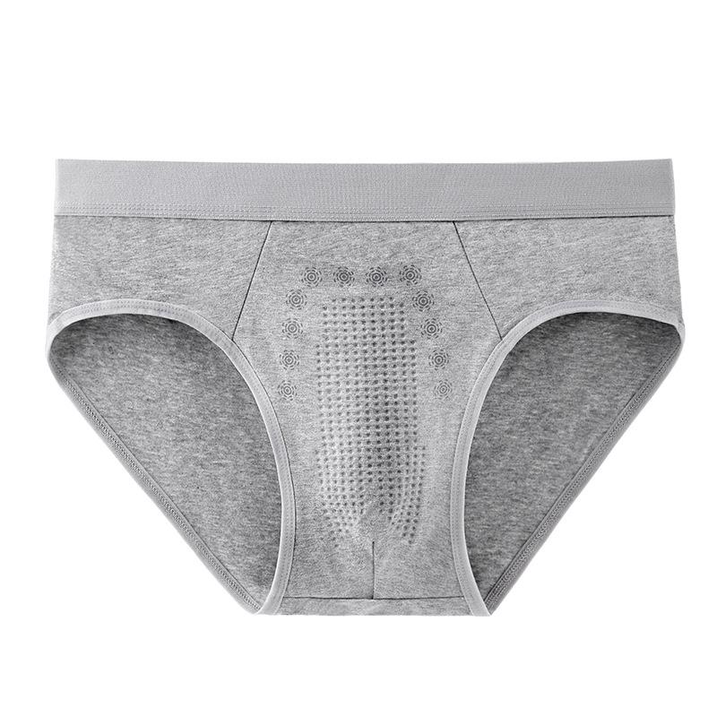 Four Season Breathable Elastic Mid Waist Sexy Underpants Made of Pure Cotton Men's Triangle Underpants