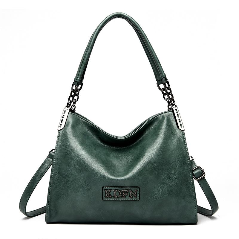 

Сумка через плечо, сумка на одно плечо, женская сумка среднего возраста, многослойная, большой емкости зелёный