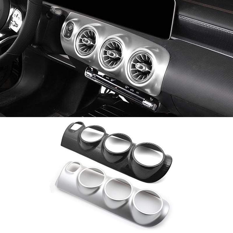 

LHD Silver Car Center Console Front Air Vent Cover Trim for Mercedes-Benz A Class A200L A180L W177 V177 CLA C118 W118 19-22