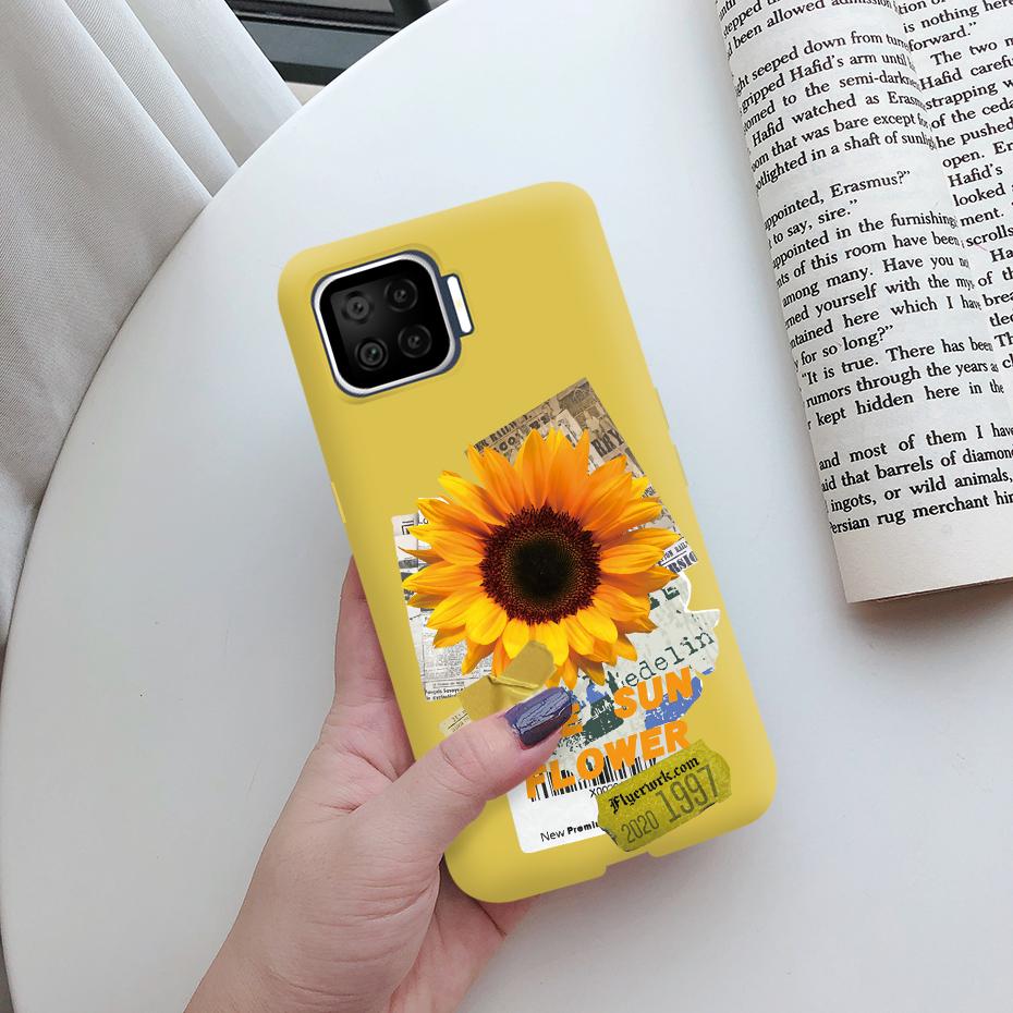 For OPPO Reno 4 Lite Case For OPPO Reno 4 Lite A73 A93 A 93 73 F17 F 17 Pro F17Pro Phone Case Soft TPU silicone Back Cover Funda