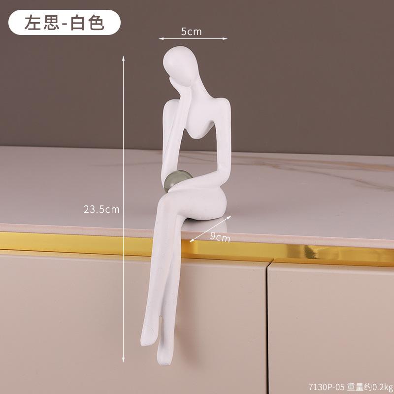 Mini Auriu Figurine Abstracte Statui și Sculpturi Decor Nodic pentru Living Miniaturi pentru Cadou Accesorii pentru Decorarea Casei