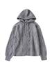 Men's Retro Cable Knit Hooded Cardigan - Autumn/Winter Thick, Trendy Loose Fit Outerwear