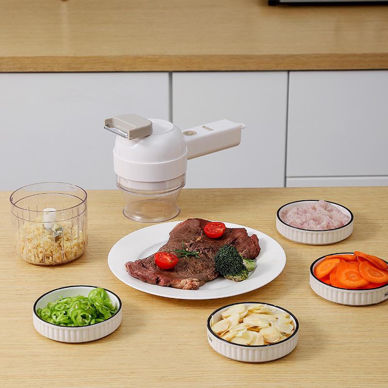 Electric Multi-Function Vegetable Cutter & Garlic Pounder