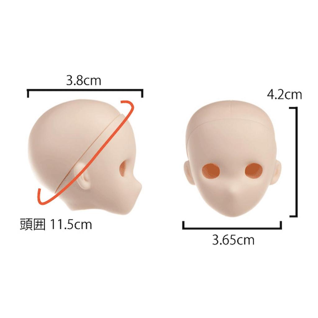 Obitsu Seisakujo OBT for Scale Obitsu Body FR-01 Head, Natural, 1/6 (22cm, 24cm, 26cm)