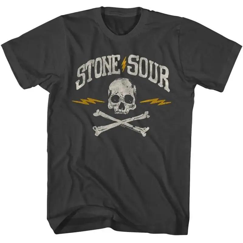 

Official Stone Sour Mens T Shirt Skull And Bones American Music Band S разноцветный
