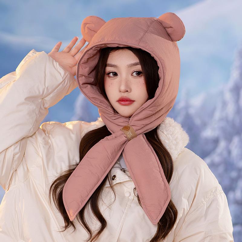 

Новая зимняя женская легкая и теплая шапка для защиты ушей, для катания на лыжах, для активного отдыха, повседневная и универсальная Adjustable розовый