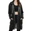 Fashionable Women Hoodie Jacket Loose Fit Long Sleeve Casual Zipper