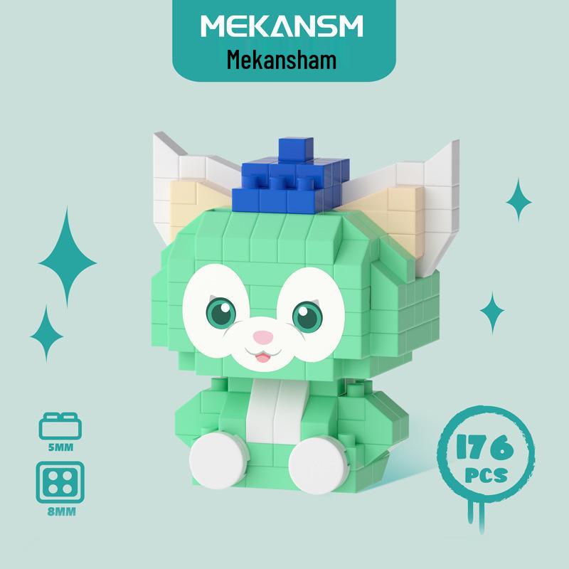 Mini Cartoon Figure Building Blocks: Micro-particle Assembly Toy Blind Box - Gift & Desktop Ornament Model
