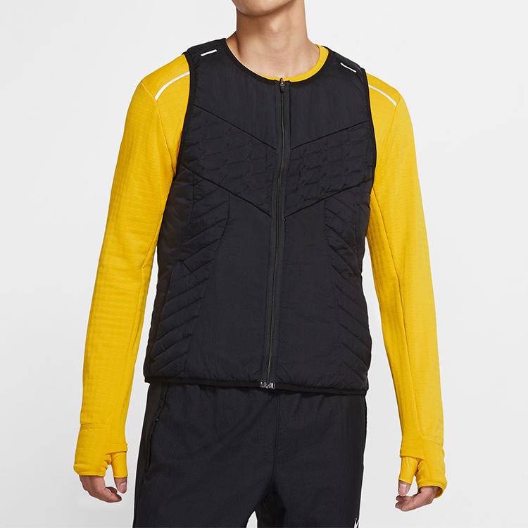 Nike Aerolayer Wild Run Running Vest Men Tops Black CU6059-010