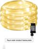 LED Solar Tube String Lights, Waterproof Copper Wire Outdoor Fairy Lights for Christmas and Courtyard Decor.