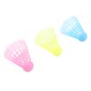 3Pcs LED Badminton Shuttlecocks Blue Yellow Pink Nylon Lighting Glow in The Dark Night Badminton