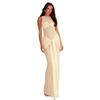 Summer New Sleeveless Mesh Crew Neck Temperament Long Dress European and American Style Fish Tail Streamer Slim Hip Dress