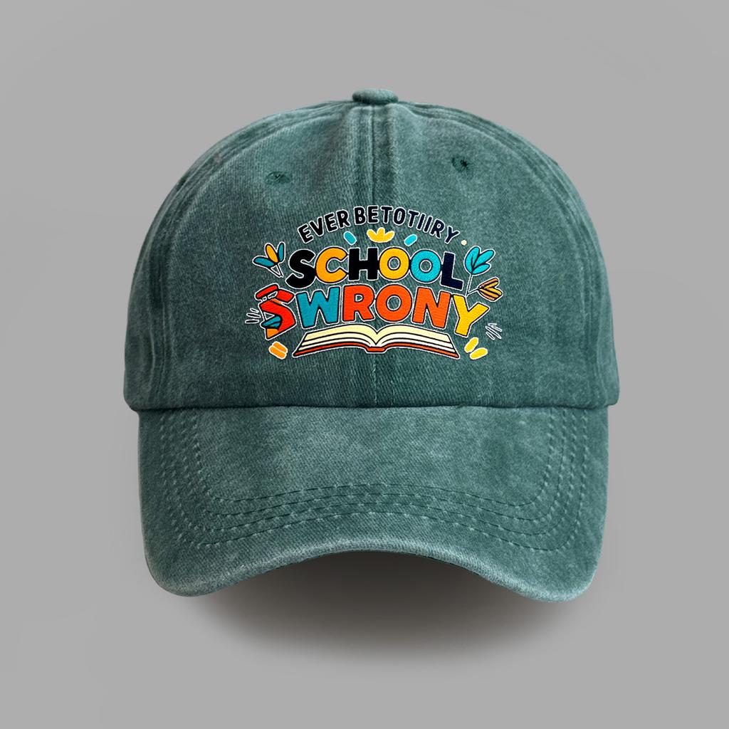 Neue bedruckte gewaschene Baumwolle Retro Softtop Baseballkappe Herren und Damen Outdoor Freizeit Sonnenschutz Trendkappe