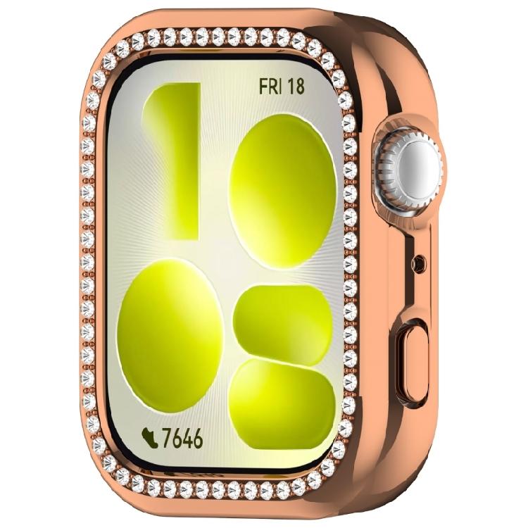 Alluring Rhinestones PC Protect Jewels Pattern Hard Shell Compatible for Watch Fit 5 Enhances Style & Safety