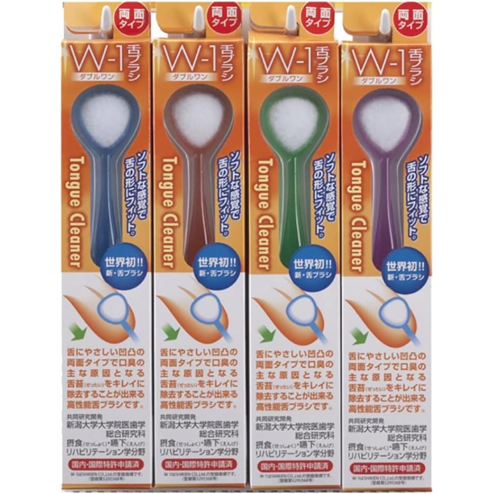 Iie Shikien Очиститель языка Свежее дыхание Предотвращение 4 шт. W 1 Double One