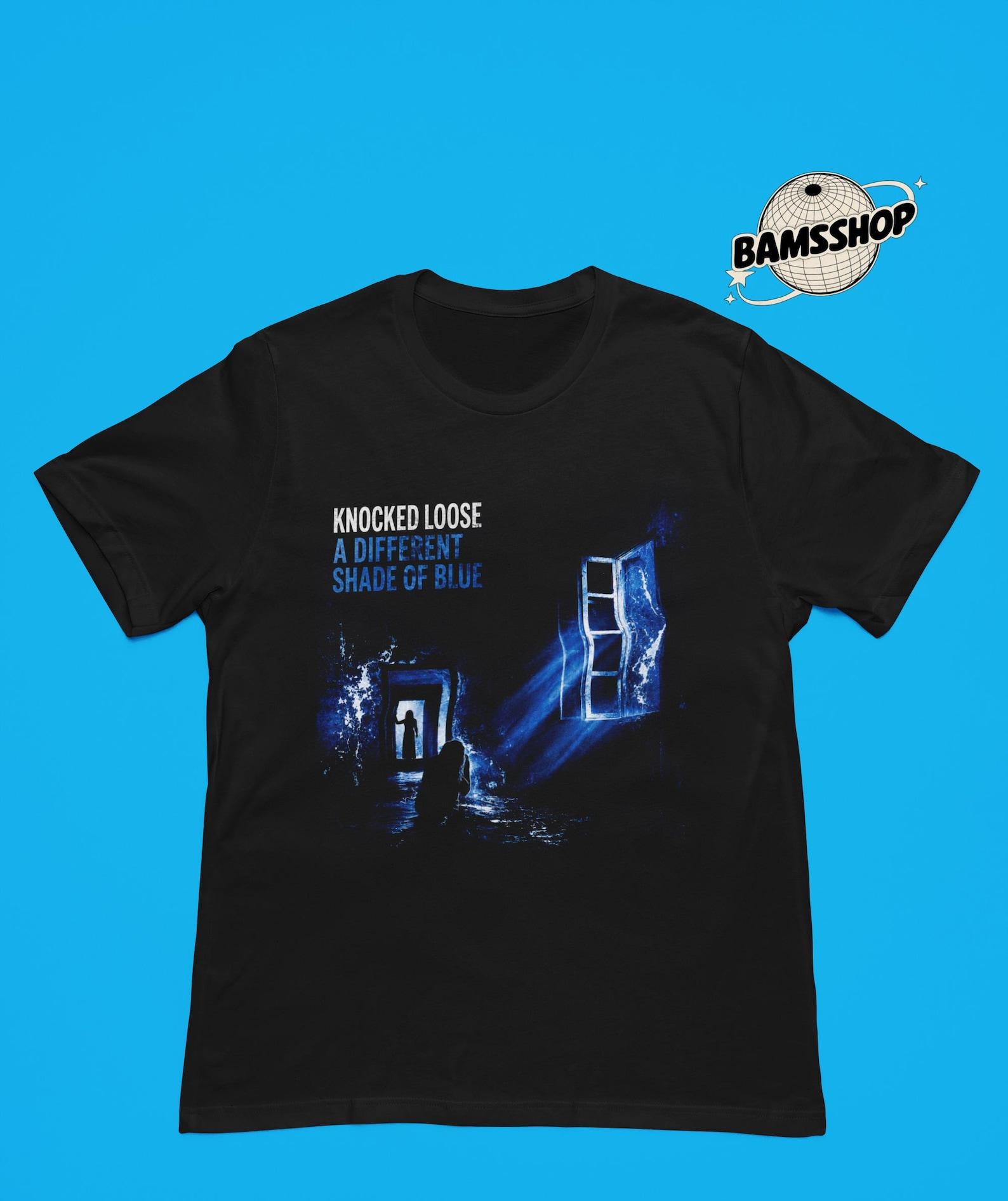 Knocked Loose T-Shirt A Different Shade of Blue - Unisex Band Merch - Hardcore Punk Gift - Metalcore Style Tee - Poster L