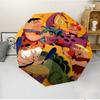 Flintstones Fashionable Automatic Opening/Closing Folding Umbrella. Portable and Foldable, Ideal for Gift, Travel, and Daily Use.