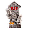 Shelf Ready Halloween Grave Marker Item, Resin Bone Figure Accent for Entry Table Styling and Event Display Use