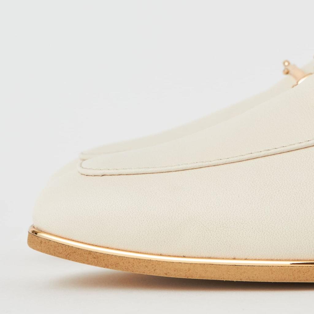 WELLFIT Low Heel Flat Made in 180113100011 [Diana] Shoes, Japan, White, Ivory, 23.5cm,