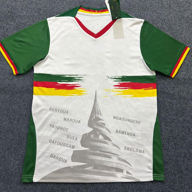 25-26 New Fan Edition Cameroon White Short Sleeve Football Jersey S-2XL