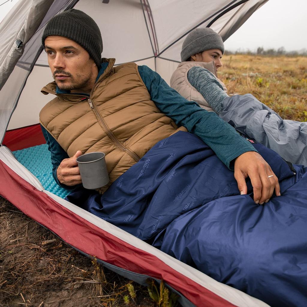 Naturehike Sleeping Two Car Cherry Blossom Indoor Road Storage Bag Included M Bag, Compact, Ultralight, Envelope-Style, Connectable, 2-Person,