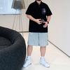 Polo de Hombre Holgado de Talla Grande, Suave, de Alta Calidad, Transpirable, Absorbe la Humedad--Resistente a las Arrugas, Casual, Atlético, de Manga Corta, para el Cuello