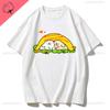 Maltese Dog Couple Cute Simple Pen Line Dog Aesthetic Clothing Unisex Style Graphic T Shirts Cartoon New In Tops Tees Tshirt