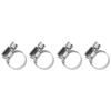 4PCS Threaded Ball Lock Keg Fittings Plastic Connector with Adapter Clamp
