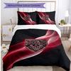 Set Lenzuola Stampato Calcio VfB Stuttgart 3 Pezzi, Comodo Set Copripiumino per Camera da Letto Amico della Pelle