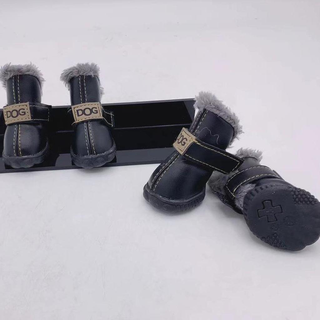 Bawełniane Zimowe Buty dla Szczeniąt Pomeraniana i Bichona Frise - Zestaw Butów na Jesień i Zimę