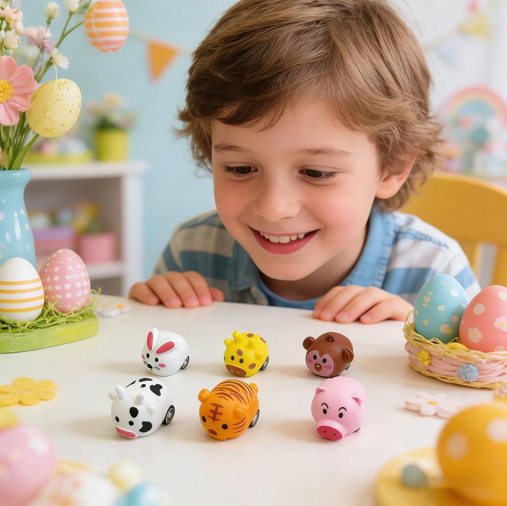 Confezione da 12 Uova di Pasqua Pre-riempite Con , Uova di Pasqua di Plastica da 2,5 Pollici Riempiti con Giocattoli Per Cacce alle Uova, Riempimento di Cesti, Regali per Feste di Pasqua