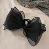Fashion Hair Clip Bows Detailing Secure Spring Clamp Hair Decoration For Workouts Office Or Casual Outings