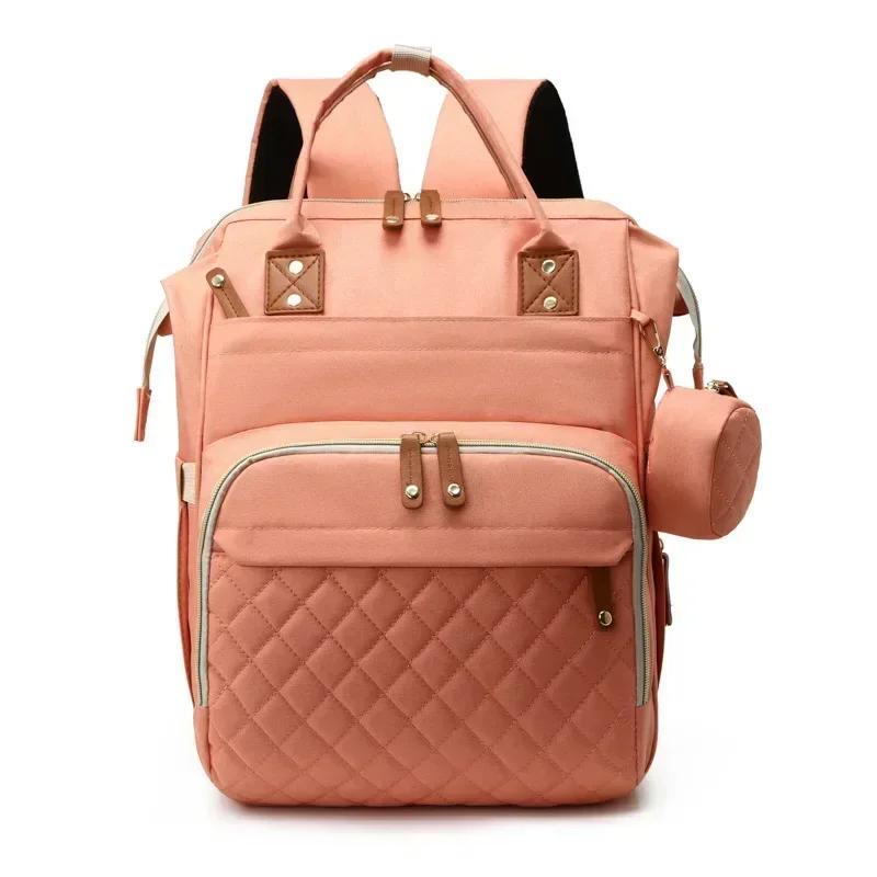 USB Mummy Bag Diaper Bag Baby Care Large Capacity Mom Backpack Mummy Maternity Wet Bags Waterproof Baby Pregnant Nappy Backpack