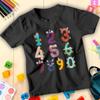 Camiseta Tee para Crianças Meninos e Meninas Dia dos Monstros Número Dia da Matemática Ideias #ND
