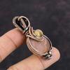 Sunstone Pendant Copper Wire Wrapped Pendant Picture Jasper Pendant Wire Wrap Gemstone Jewelry Handmade Pendant Gift For Her Copper Jewelry