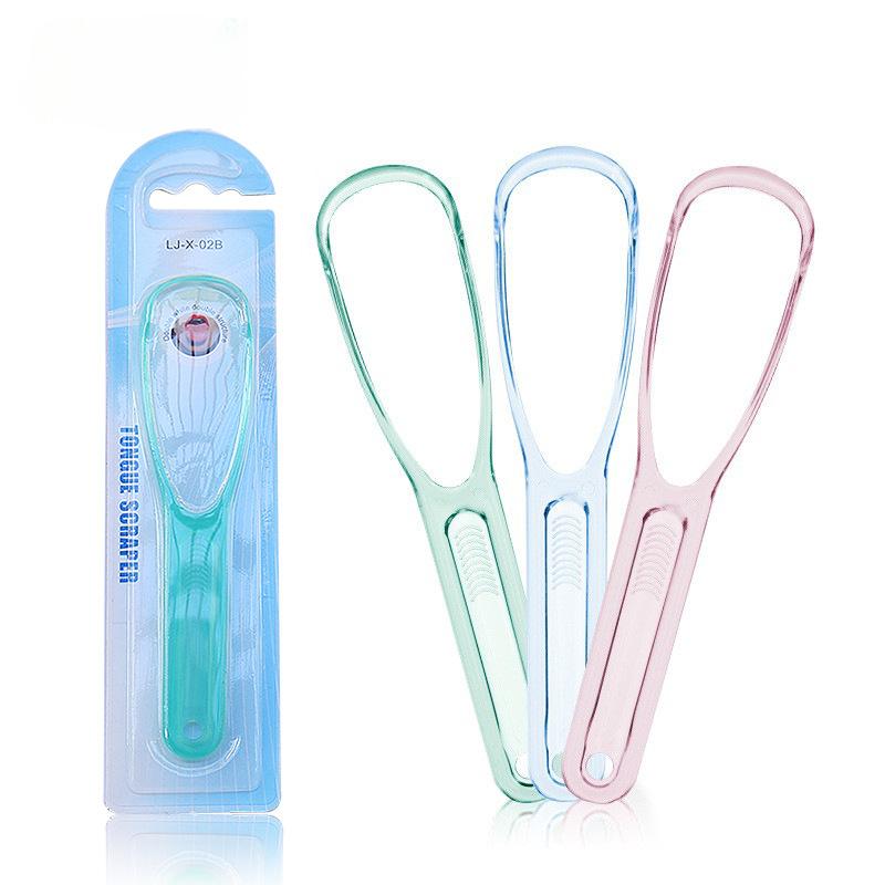 Tongue Scraper For Adult Reusable Tongue Cleaning Tool Food Grade Plastic Mouth Scraper Washable Oral Hygiene Care Appliances