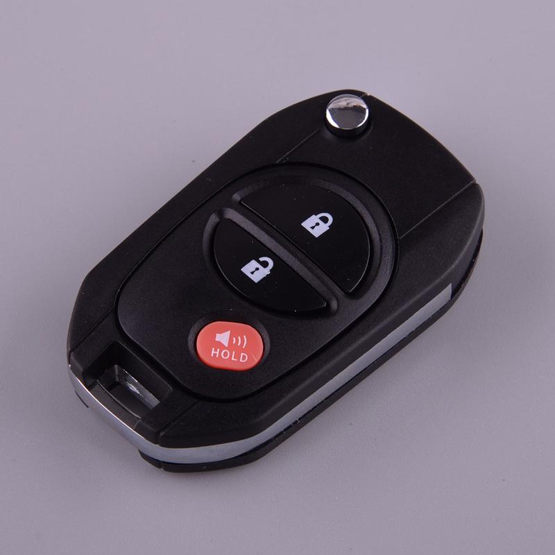 

Car Flip 3 Button Remote Key Fob Shell Case Fit for Toyota Sienna Highlander Tacoma Tundra Sequoia 2007 2008 2009 2011 2012 2013