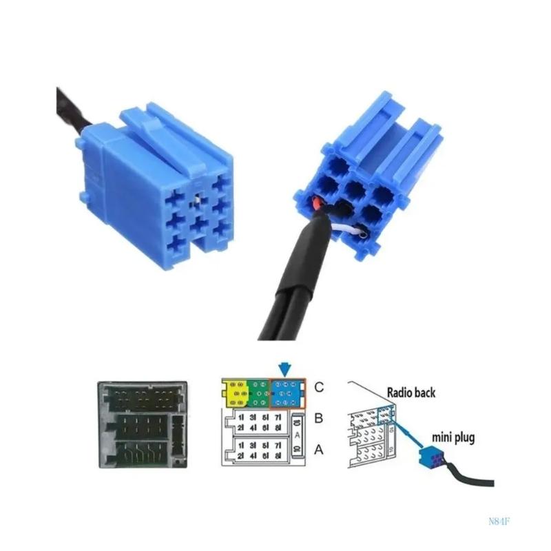 Car Radio Adapter With Builtin Microphone For Seamless Connection And High Fidelities Sound In Select Vehicle Models