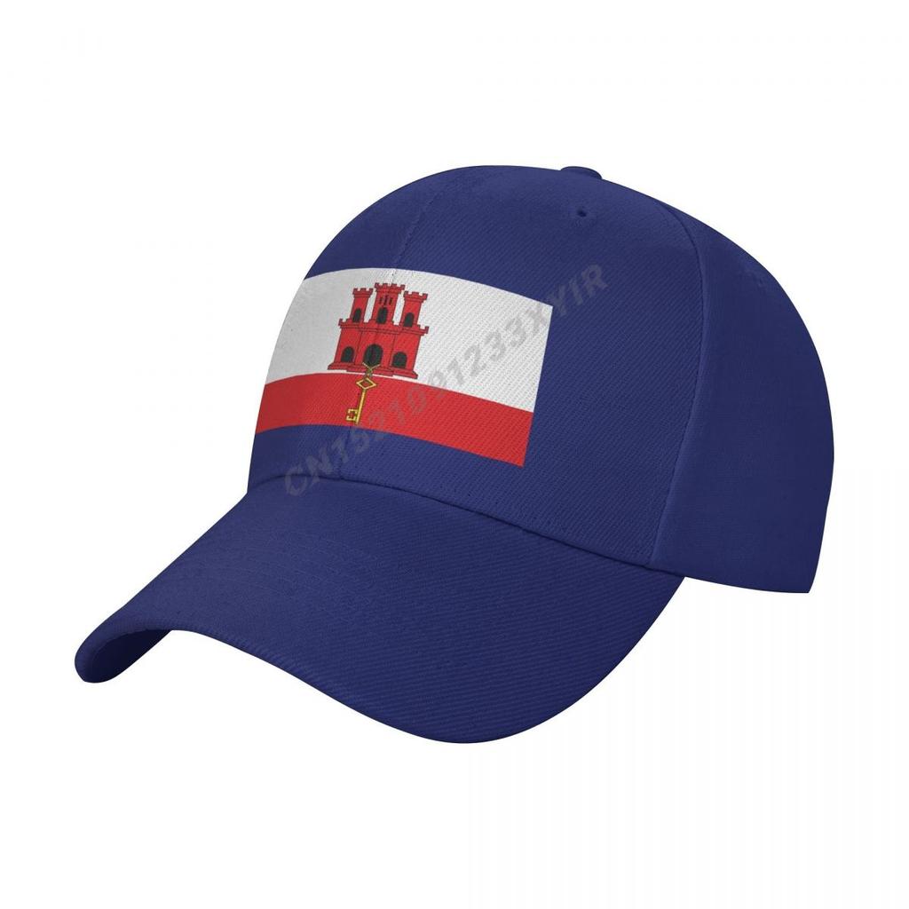 Baseball Cap Flag OF Gibraltar PNG Wild Sun Shade Peaked Adjustable Caps for Unisex Women Print