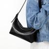 French Underarm Bag Women's 2025 New Fashion Chain Handbag, Simple Casual Retro Shoulder Bag with Simple Texture
