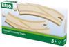 BRIO Curved Point Rail for ages 3 and Wooden Rail Gift 33346, up. [Toy, Toy, Set, (Birthday/Christmas)]