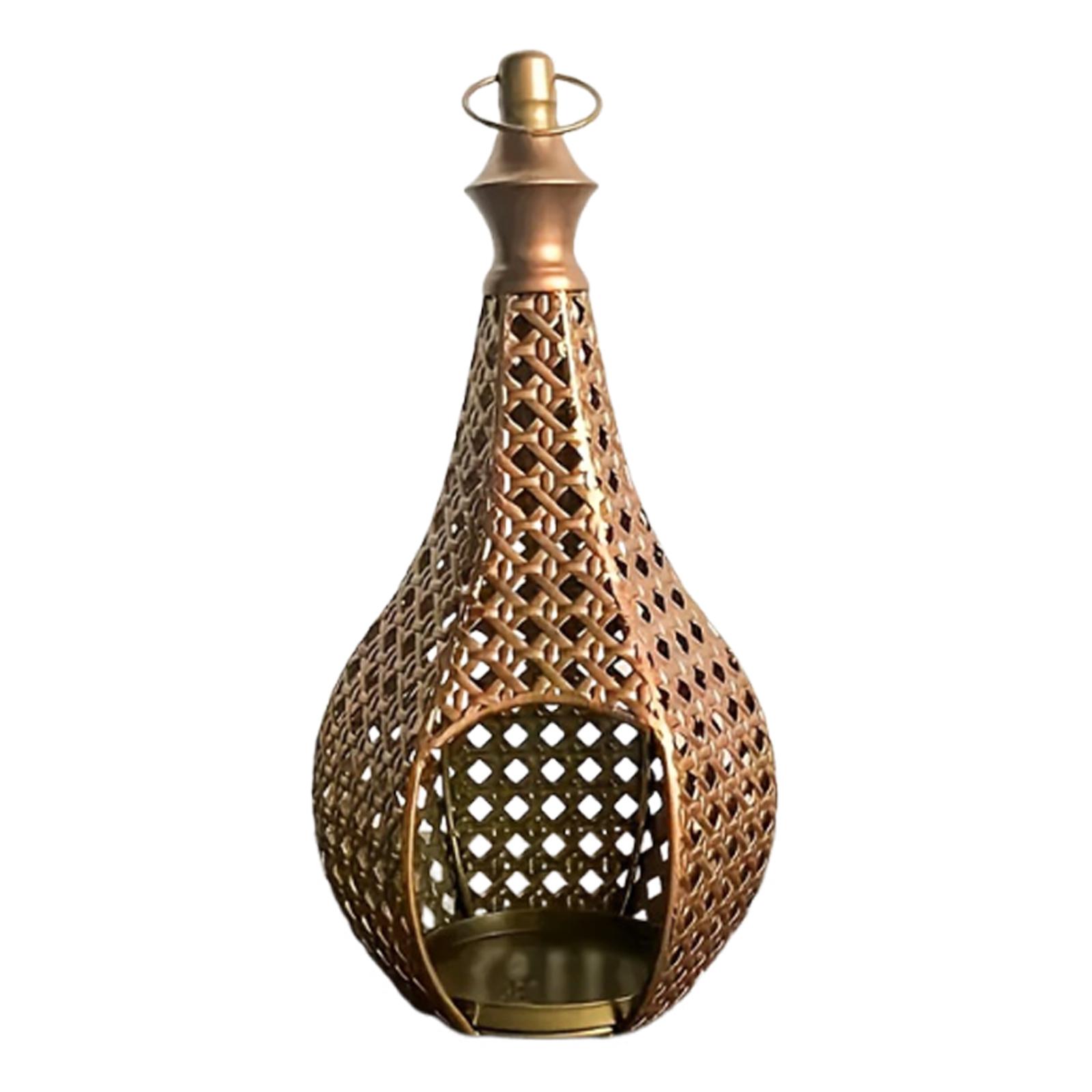 

Decorative Candle Holder Hanging Candle Lantern for Holiday Party Table бронзовий