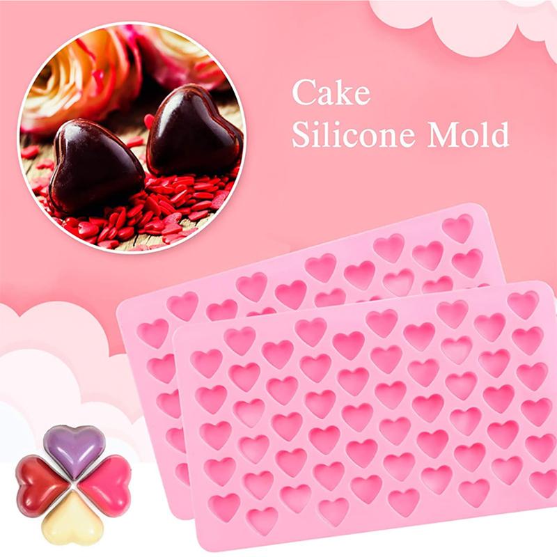 55 Holes Heart Cake Chocolate Cookies Baking Mould Ice Cube Soap Mold Bake Tools