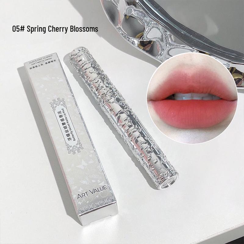 

Floating Butterfly Velvet Matte Lip Mud - Silver Tube, Six Colors 2g