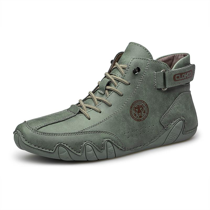 CLOHOO Sapatos Casuais de Couro Tênis Masculino Moda Lazer Caminhada Sapatos Loafer Calçados Confortáveis Botas Masculinas de Luxo 2026 Novo