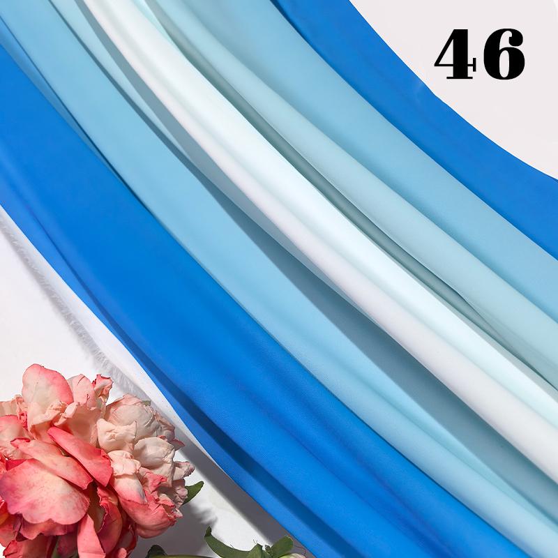 50cm Chiffon Gradient Fabric Hanfu Ancient Style Rainbow Gradient Fabric Stage Costume Design Skirt Dress DIY Sewing Material