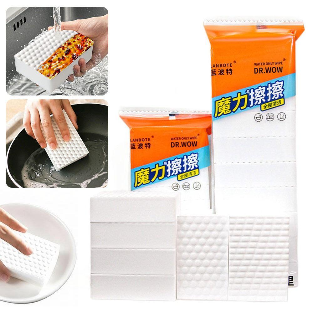 10Pcs Double Sided Nano Cleaning Sponge Compressed Cleaning Eraser Block Home Cleaning