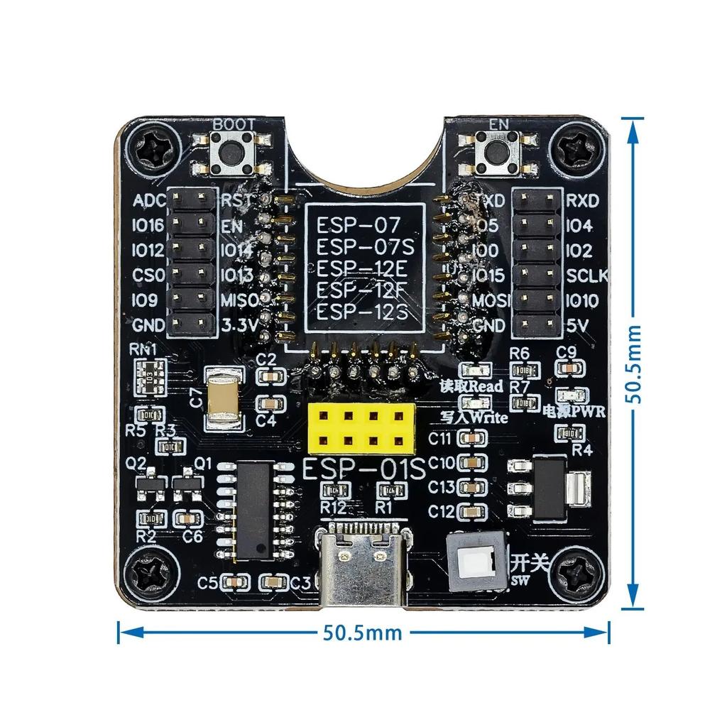ESP8266 ESP-WROOM-32 ESP32-WROVER Development Board Test Programmer Socket Downloader for ESP-01 ESP-12F ESP-07S ESP-12S ESP32