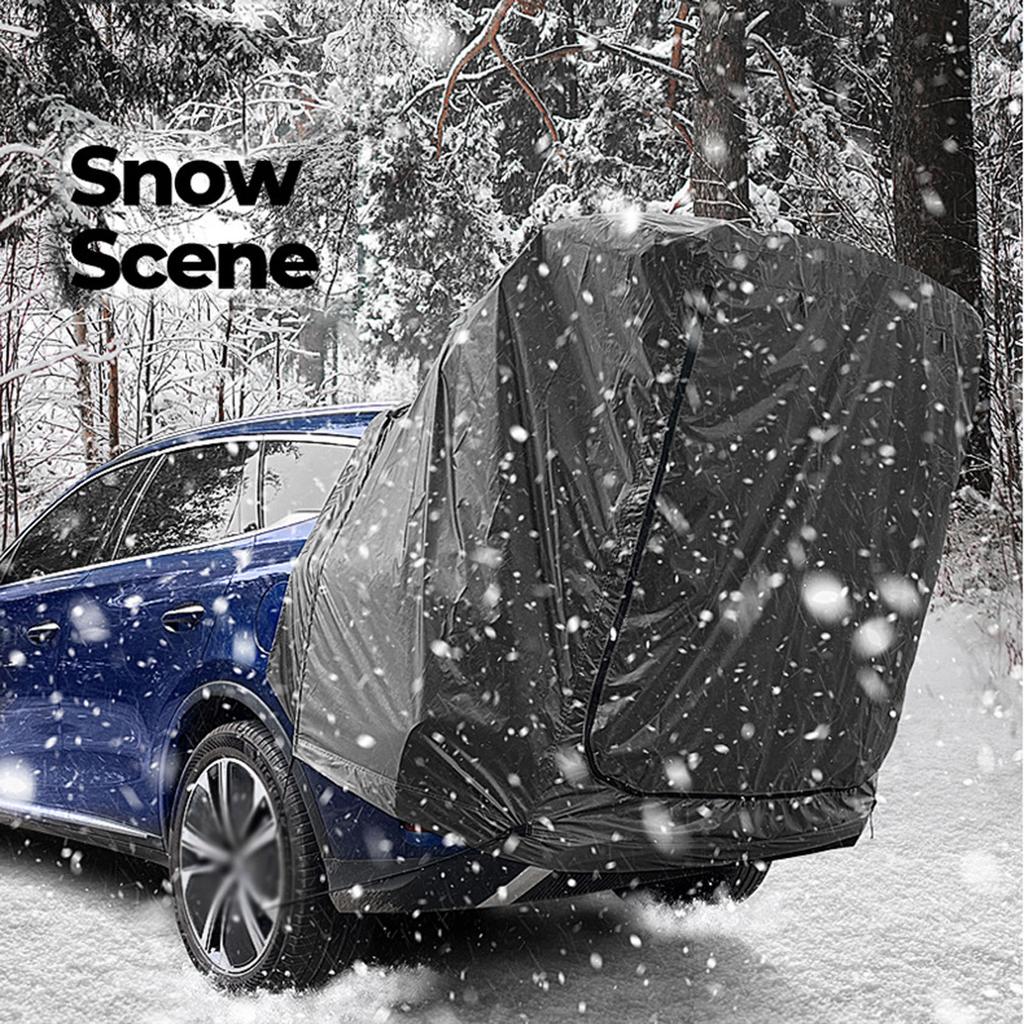 Outdoor Car Rear Tent Camping Picnic Car Rear Tent with Canopy Car Rear Extension Tent Sunshine Proof Rain Proof Car